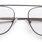 Gunmetal Square Full Rim Titanium Frame for Men