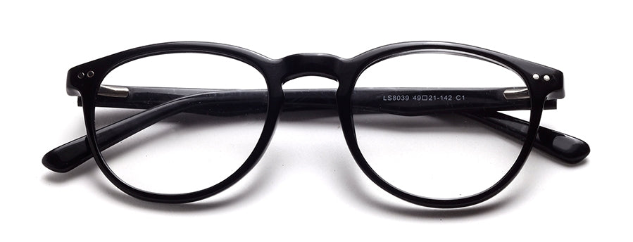 YourSpex Black Wayfarer Glasses Frames for Unisex