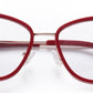 Red Cateyes Full Rim Acetate & Metal Women Eyeglasses Frame