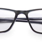 Blue Rectangle Full Rim Acetate Eyeglass Frame for Men