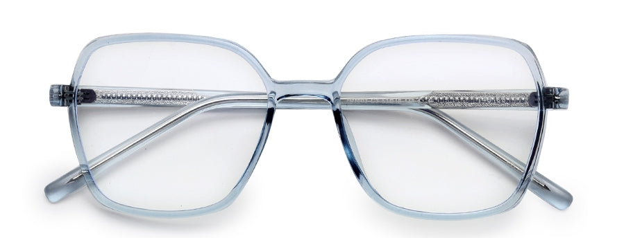 Blue Square Full Rim Acetate Frame for Women