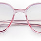 Pink Square Full Rim Acetate Glass Frame for Women