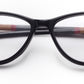 Black Cateyes Full Rim Acetate Eye Frames for Women