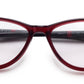 Red Cateyes Full Acetate Spectacle Frames for Female