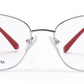 Silver Cateyes Full Rim Titanium Frame for Women