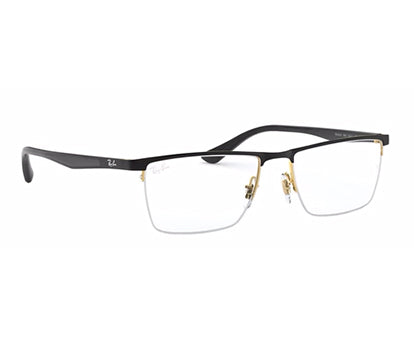 Ray-Ban Optical Rectangle Unisex Black Frame