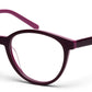 Purple Black Oval Acetate Glasses Frame for Kids