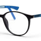 Black Blue Wayfarer Full Rim TR-90 Kids Frame