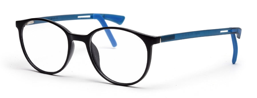 Black Blue Wayfarer Full Rim TR-90 Kids Frame