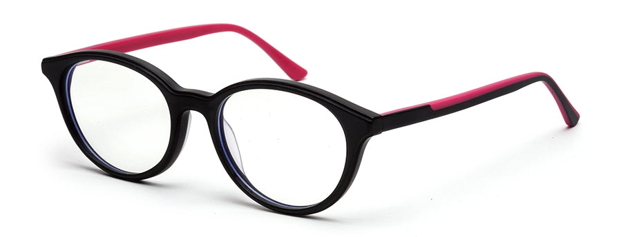 Black Clubmaster Full Rim Acetate Frame for Kids