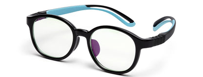 Black Full Rim TR-90 Oval Frame for Kids