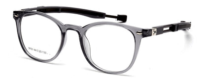 Transparent Glasses Silver Wayfarer Full Rim TR-90 Frame for Kids