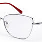 Silver Cateyes Full Rim Titanium Frame for Women