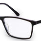 Blue Rectangle Full Rim Acetate Eyeglass Frame for Men