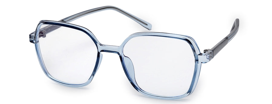 Blue Square Full Rim Acetate Frame for Women