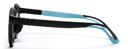 Black Full Rim TR-90 Oval Frame for Kids