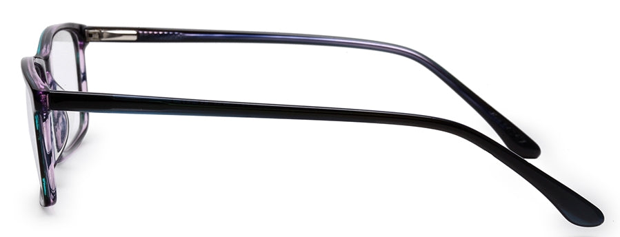 Blue Rectangle Full Rim Acetate Eyeglass Frame for Men