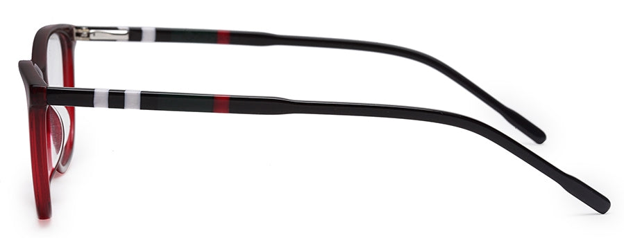 Red Cateyes Full Acetate Spectacle Frames for Female