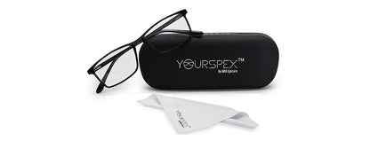 Blue Rectangle Full Rim Acetate Eyeglass Frame for Men