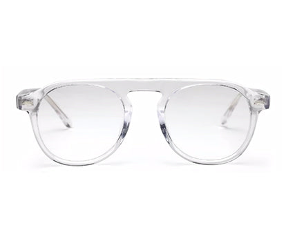 Transparent MOD Aviator Full Rim Acetate Frame for Men
