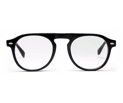 Black MOD Aviator Full Rim Acetate Frame for Men