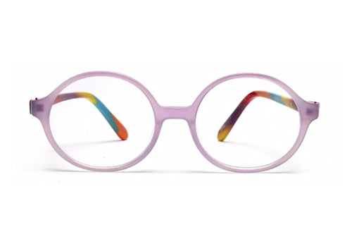 Transparent Round Full Rim Acetate Frame for Kids