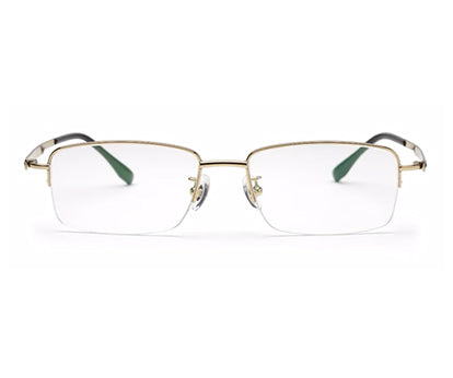 Zenith Titanium Half Rim Golden Unisex Spectacle Frame