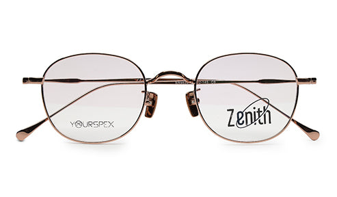 Zenith Titanium Rose Gold Round Frames