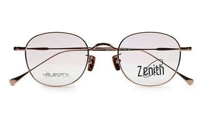 Zenith Titanium Rose Gold Round Frames