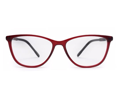 Red Cateyes Full Acetate Spectacle Frames for Female