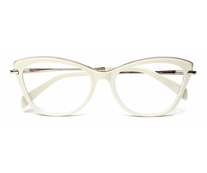 White Cateye Frames