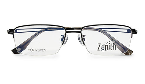 Zenith Titanium Sleek Black Frames