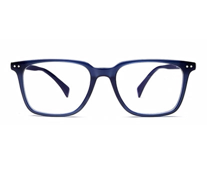 Dark Blue Square Full Rim Acetate Eyeglass Frame for Men