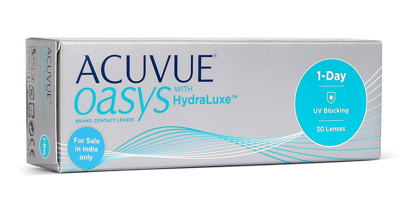 ACUVUE - Oasys 1-Day with HydraLuxe Technology Daily Disposable Contact Lenses (Pack of 30 lenses)