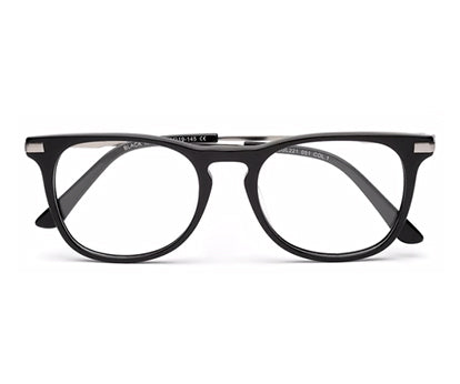 Oval Black Number Glass Frames