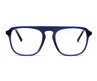 Dark Blue Square Full Rim Acetate Frame for Men