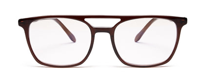 Brown MOD Aviator Style Acetate Eyeglasses Frames for Men