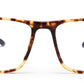 Brown Tortoise Square Shaped Acetate Eyeglasses Frames for Men