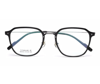 Black Full Rim Glass Frame Specs for Men
