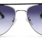 Gradual Blue Aviator Style UV Sunglass