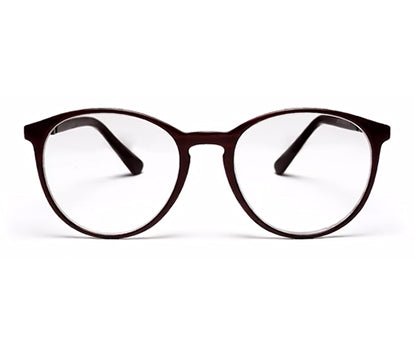 Brown Oval Style Unisex Acetate Frame for Men & Women