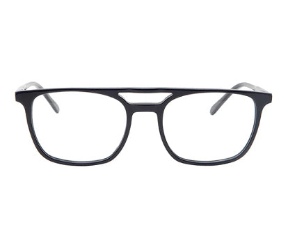 Grey Black MOD Aviator Acetate Eyeglass Frame for Men