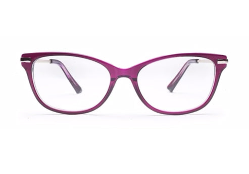 Pink Cateyes Full Rim Acetate Metal Frame for Women