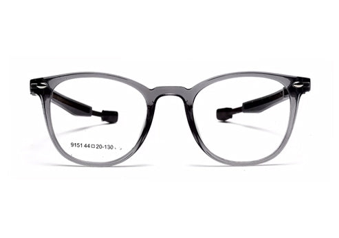 Transparent Glasses Silver Wayfarer Full Rim TR-90 Frame for Kids