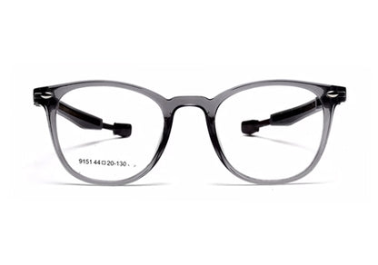 Transparent Glasses Silver Wayfarer Full Rim TR-90 Frame for Kids