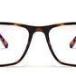 Brown Tortoise Rectangular Acetate Eyeglass Frame for Men