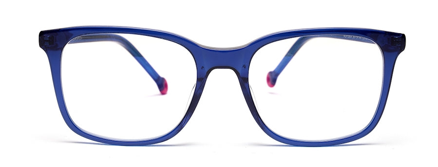 Blue Squared Shape Acetate Eyeglasses Frames for Men & Women