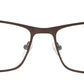 Brown Full Rimmed Metal Power Glasses Frames for Men