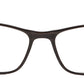 Brown Rectangular Acetate Specs Frame for Men with Metal Temple