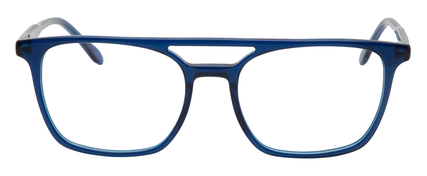 Blue MOD Aviator Style Acetate Eyeglasses Frames for Men & Women